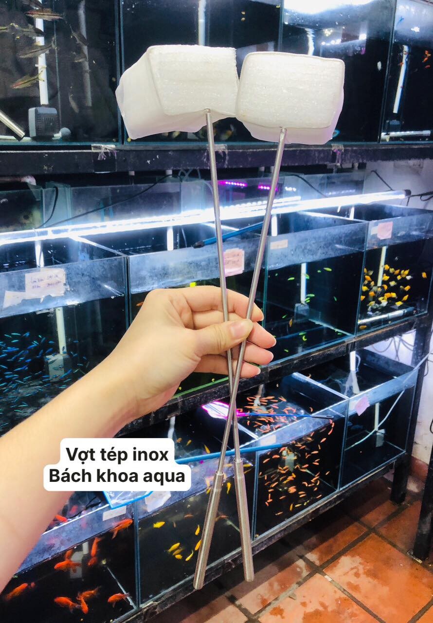 Vợt tép cán inox chuyên dụng tròn - vuông